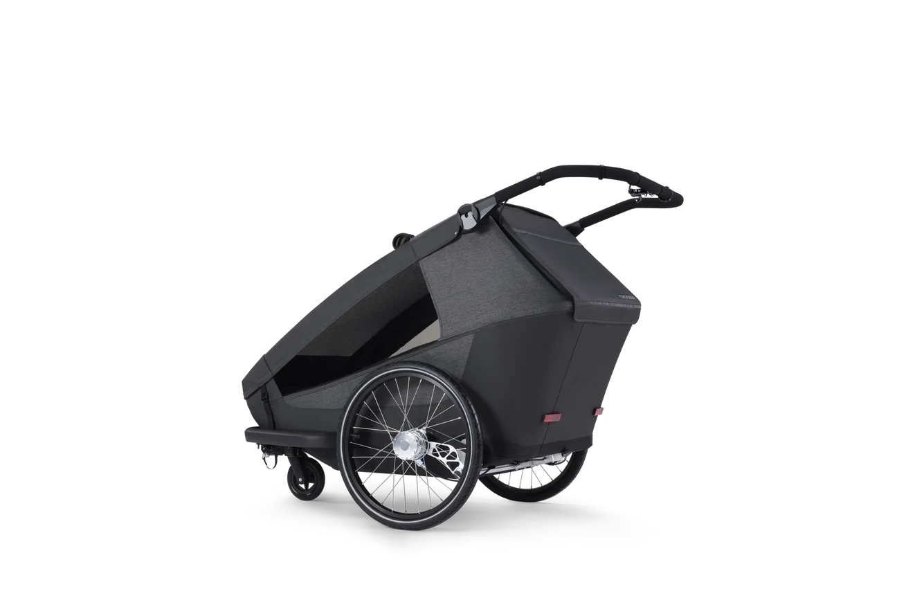 Croozer Yuuna 2025 - modularer Fahrradanhänger & Buggy | Moonlight Black