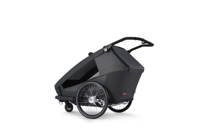 Croozer Yuuna 2025 - modularer Fahrradanhänger & Buggy | Moonlight Black