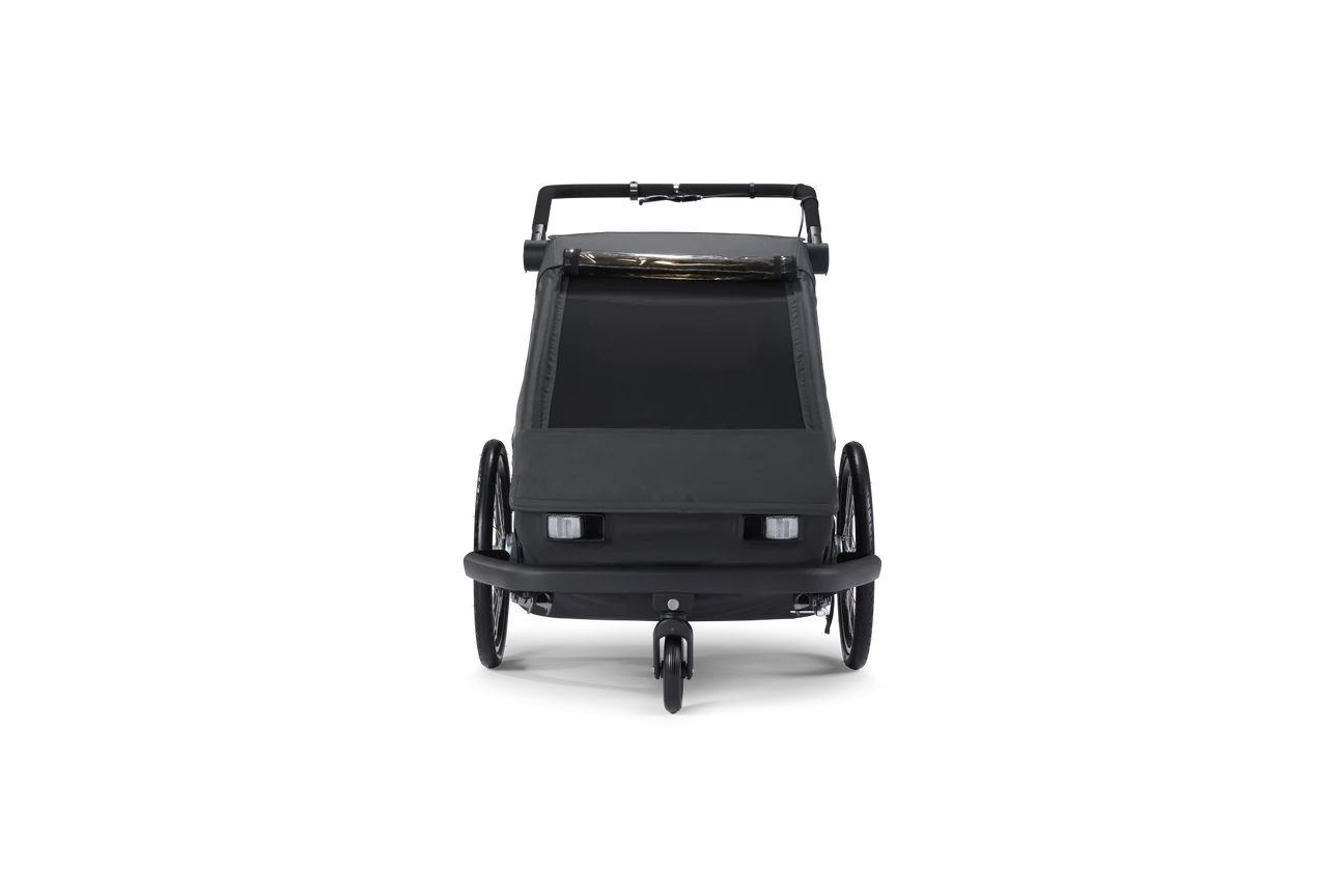 Croozer Yuuna 2025 - modularer Fahrradanhänger & Buggy | Moonlight Black