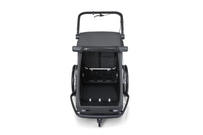 Croozer Yuuna 2025 - modularer Fahrradanhänger & Buggy | Moonlight Black
