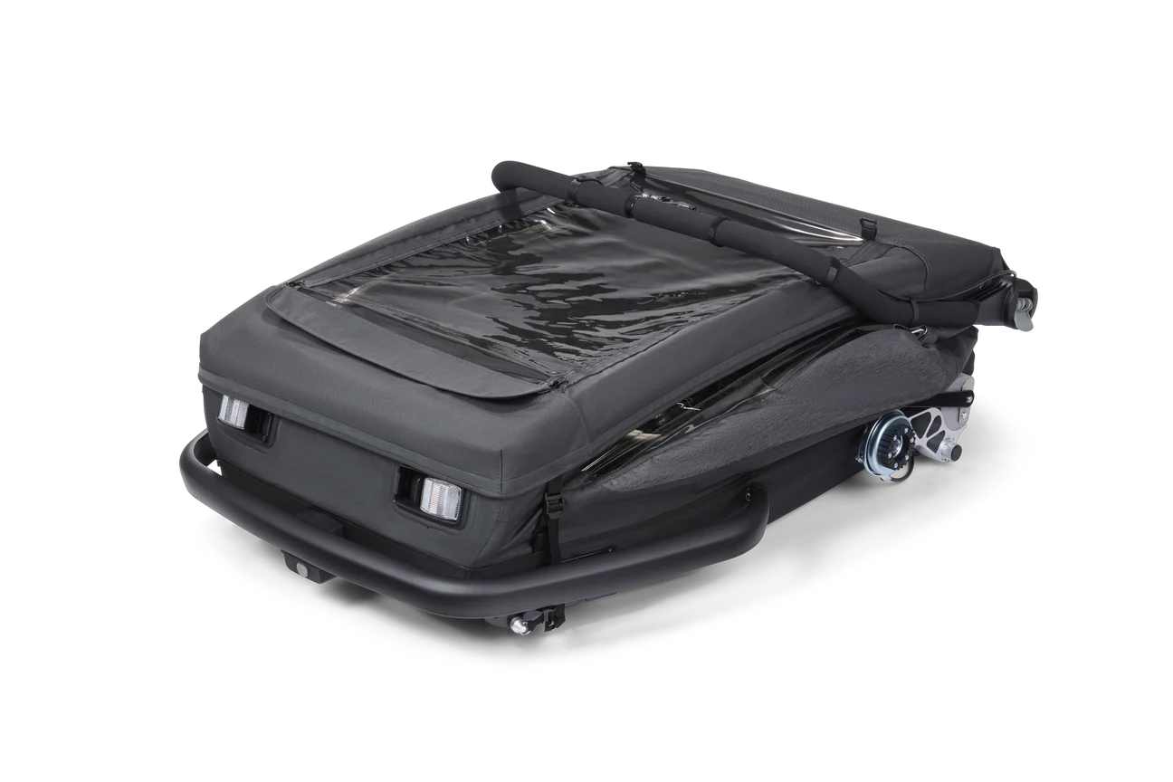 Croozer Yuuna 2025 - modularer Fahrradanhänger & Buggy | Moonlight Black