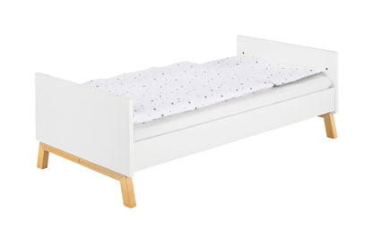 Kombi-Kinderbett Miami White 70x140 cm – Weiß/Buche geölt