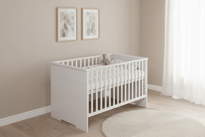 Kombi-Kinderbett Maxx White 70x140 cm – Komplett in Weiß
