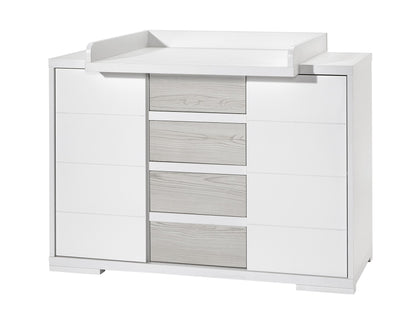 Wickelkommode Maxx Boathouse – Breit mit 4 Schüben & 2 Türen
