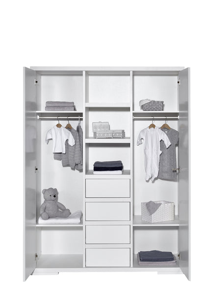 Kleiderschrank Maxx White 2-türig – Weiß mit Mittelregal