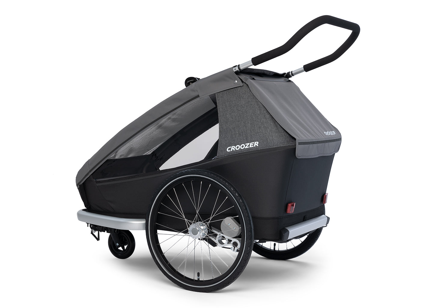 Croozer Kid Keeke 2 Fahrradanhänger - Zweisitzer Mountain Grey