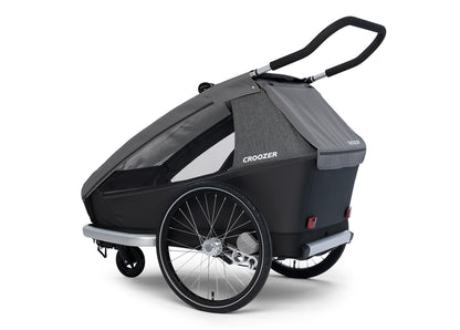 Croozer Kid Keeke 2 Fahrradanhänger - Zweisitzer Mountain Grey