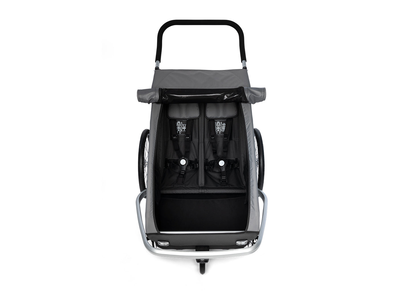 Croozer Kid Keeke 2 Fahrradanhänger - Zweisitzer Mountain Grey