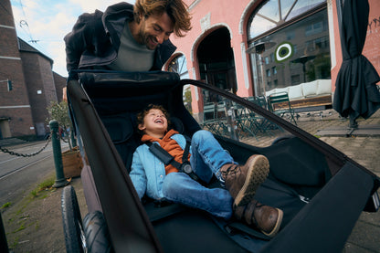 Croozer Lykke 2 Fahrradanhänger - Kompakter Zweisitzer Blueberry Blue