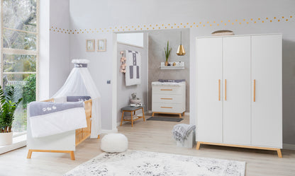 Kinderzimmer-Set Venice 3-teilig – Bett, Wickelkommode & Kleiderschrank