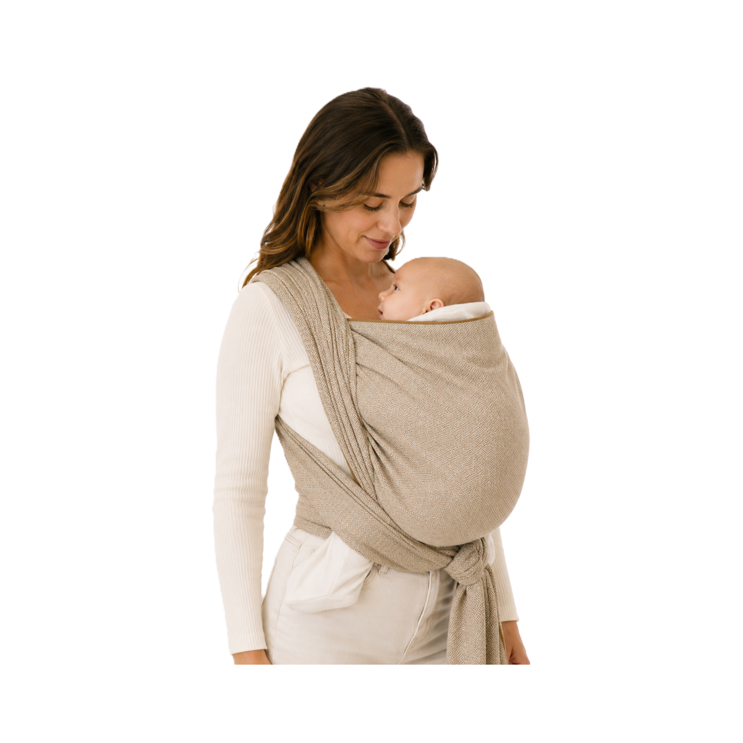 Storchenwiege Tragetuch Leo - Ergonomisches Baby-Tragetuch aus Bio-Baumwolle
