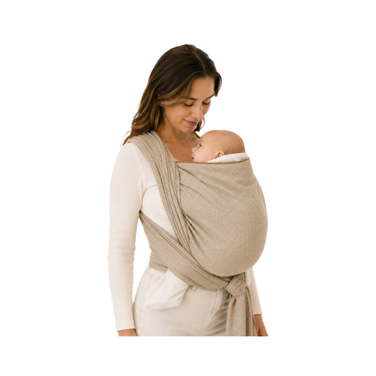 Storchenwiege Tragetuch Leo - Ergonomisches Baby-Tragetuch aus Bio-Baumwolle