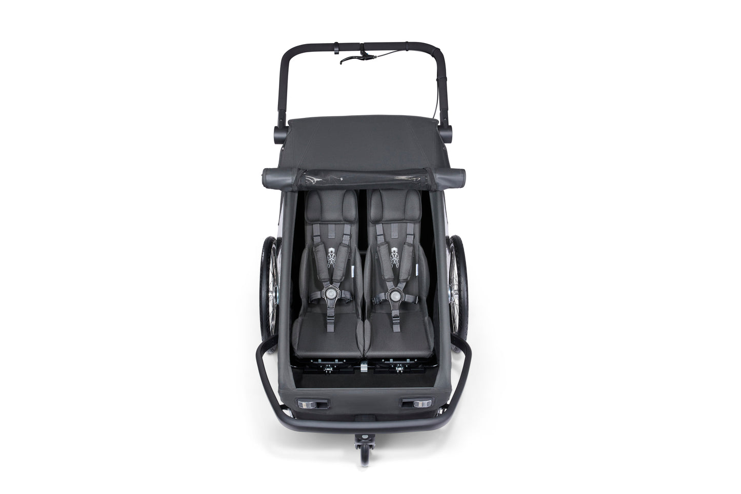 Croozer Yuuna 2025 - modularer Fahrradanhänger & Buggy | Moonlight Black