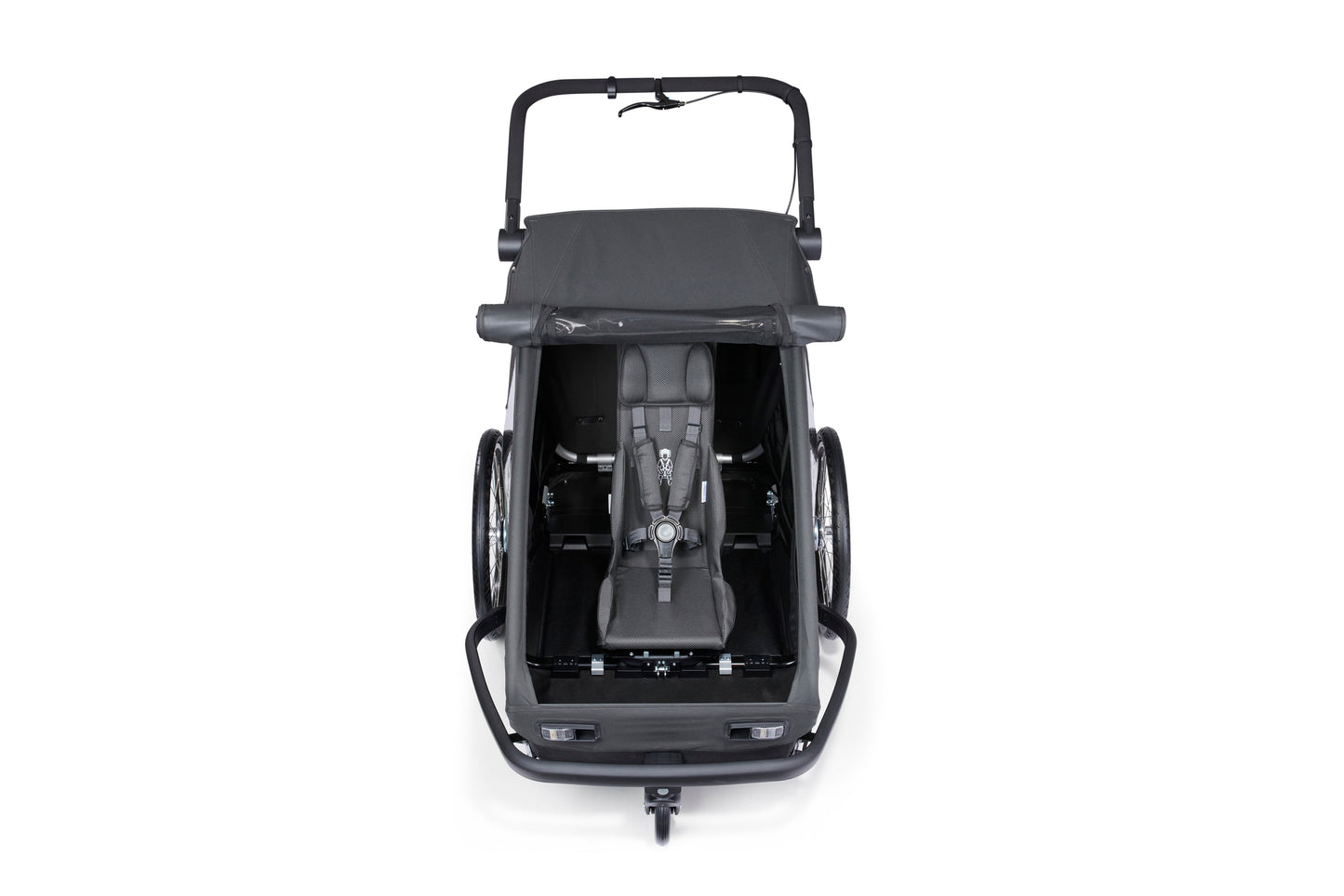 Croozer Yuuna 2025 - modularer Fahrradanhänger & Buggy | Moonlight Black