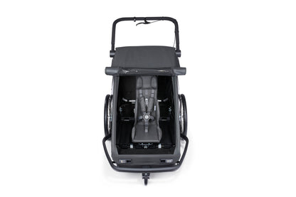 Croozer Yuuna 2025 - modularer Fahrradanhänger & Buggy | Moonlight Black