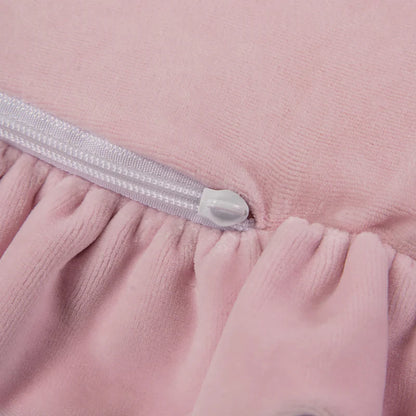 MeowBaby Spielmatte Velvet mit Volant 100cm