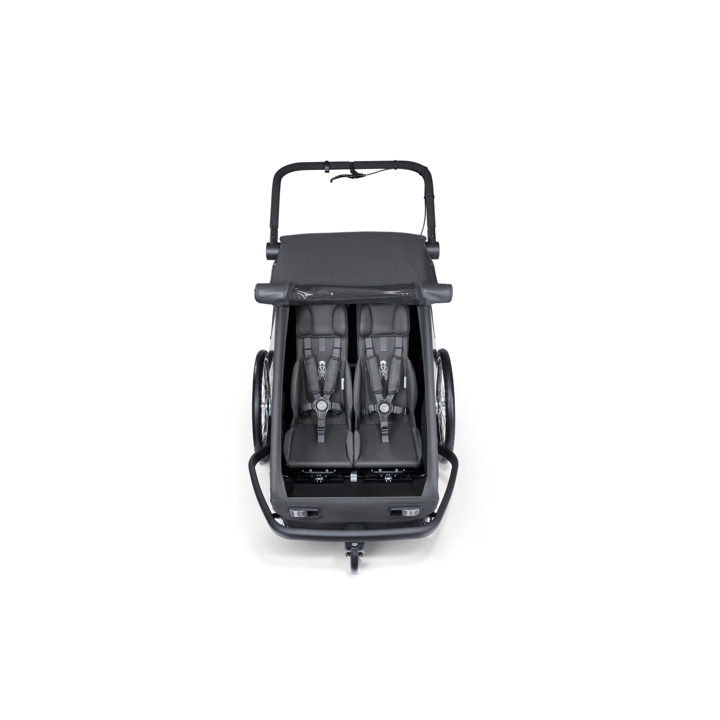 Croozer Yuuna Kid - modularer Fahrradanhänger & Buggy 2 in 1 | Moonlight Black | AirPad Federung
