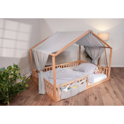tiSsi Baldachin aus Musselin - Betthimmel für Hausbett ENNO & Bodenbetten