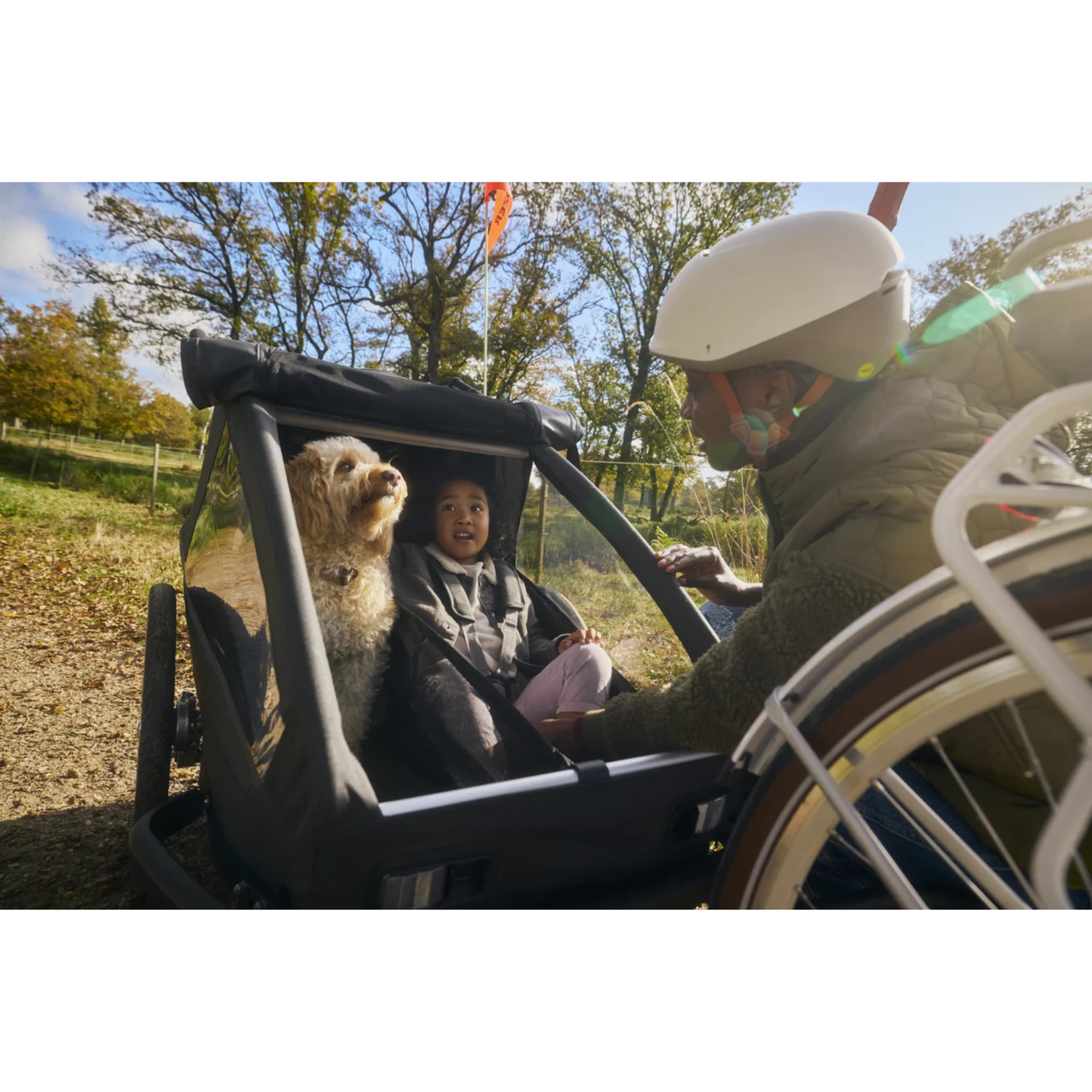 Croozer Yuuna Kid - modularer Fahrradanhänger & Buggy 2 in 1 | Moonlight Black | AirPad Federung