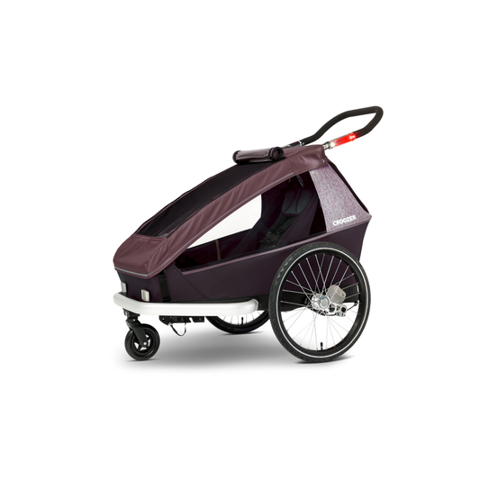 Croozer Kid Vaaya 2 Fahrradanhänger - Premium Zweisitzer Blossom Red
