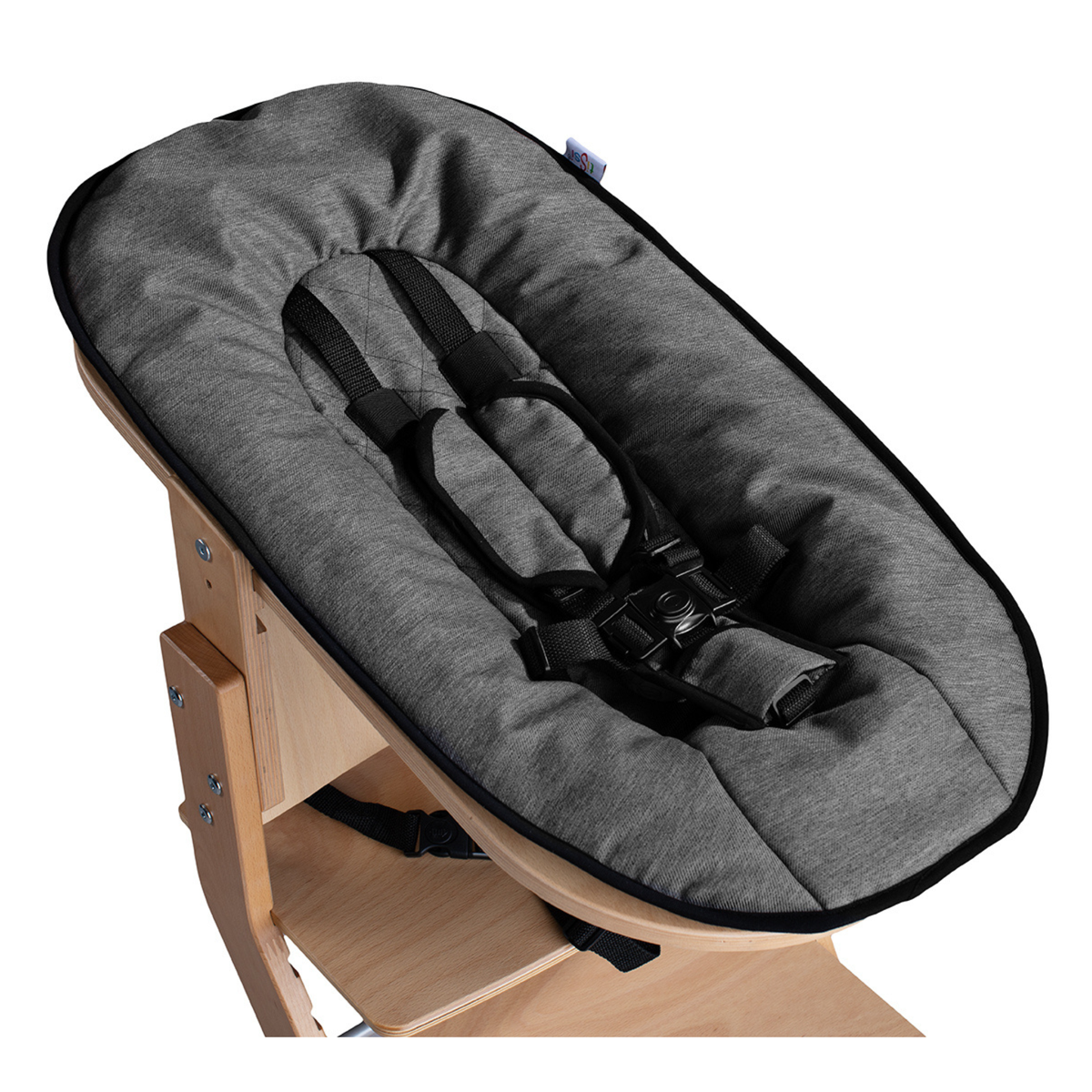 tiSsi Babyaufsatz Newborn für Hochstuhl - Baby Liegeaufsatz aus Massivholz