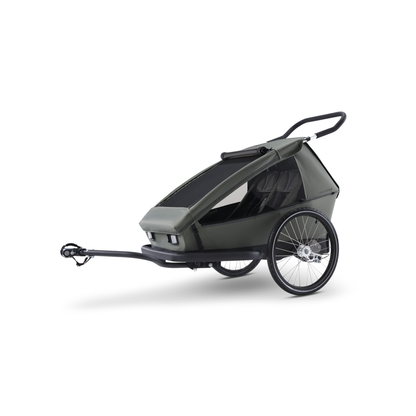 Croozer Kid Ellma 2 Fahrradanhänger - Zweisitzer Moss Green