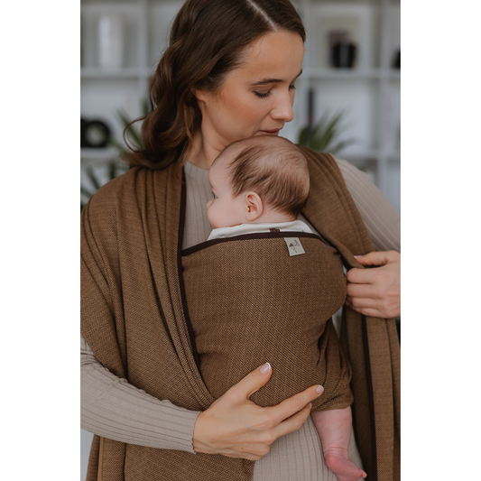 Storchenwiege Tragetuch Leo - Ergonomisches Baby-Tragetuch aus Bio-Baumwolle