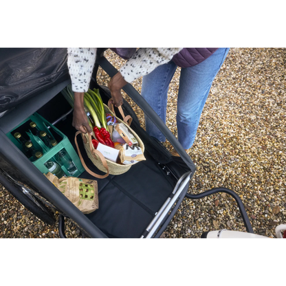 Croozer Yuuna Kid - modularer Fahrradanhänger & Buggy 2 in 1 | Moonlight Black | AirPad Federung