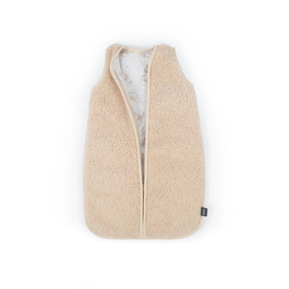 Babyschlafsack Merinowolle Wollwalk - 3.5 TOG Winterschlafsack mit Teddy-Futter