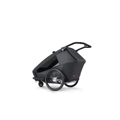 Croozer Yuuna Kid - modularer Fahrradanhänger & Buggy 2 in 1 | Moonlight Black | AirPad Federung