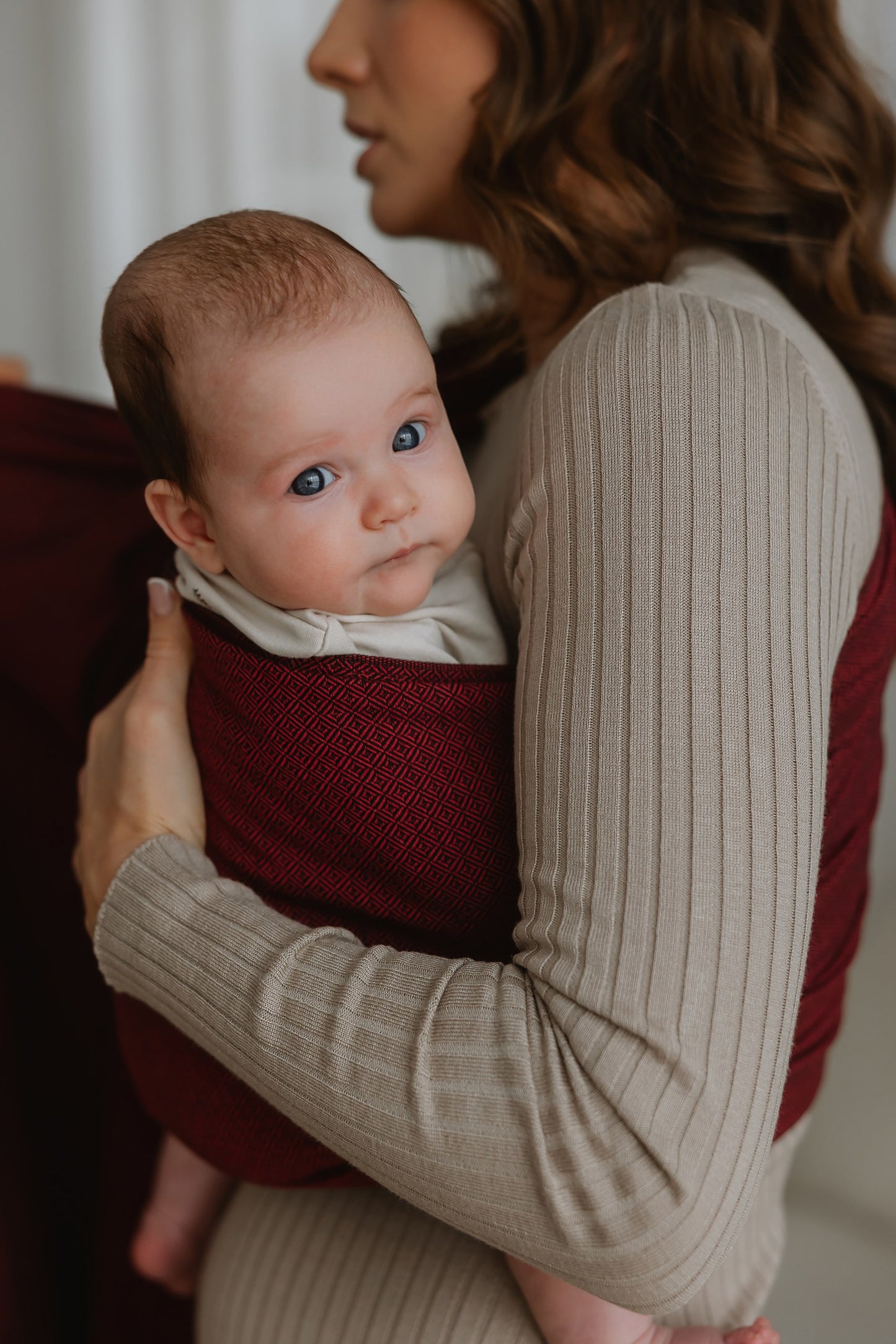 Storchenwiege Ringsling Leo - Schnelles Baby-Tragetuch mit Ringen