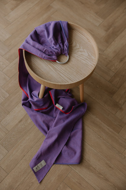 Storchenwiege Ringsling Leo - Schnelles Baby-Tragetuch mit Ringen