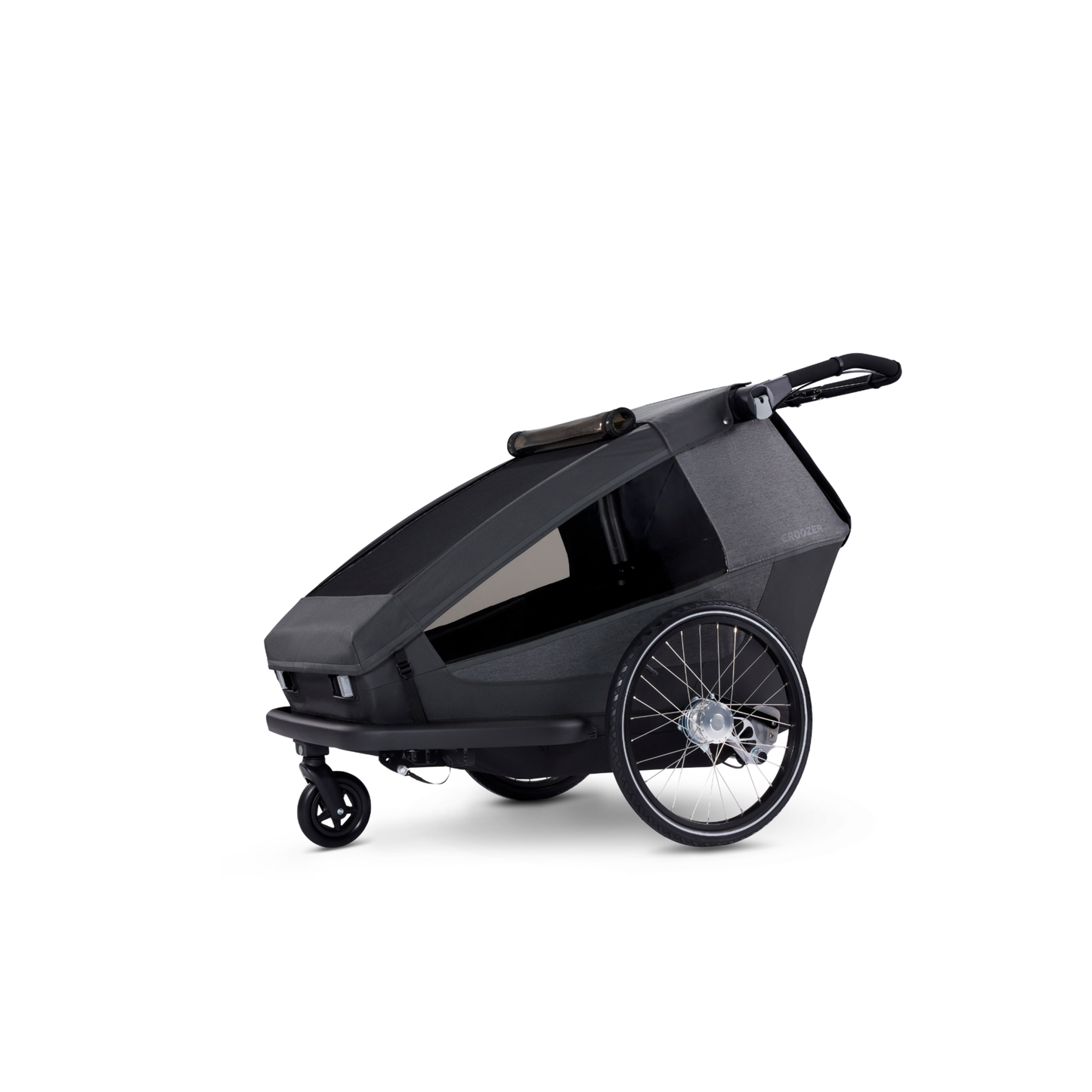 Croozer Yuuna 2025 - modularer Fahrradanhänger & Buggy | Moonlight Black