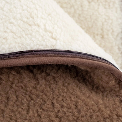 Winterfußsack Merino - Kuschelwarmer Fußsack aus 100% Merinowolle für die Babywanne
