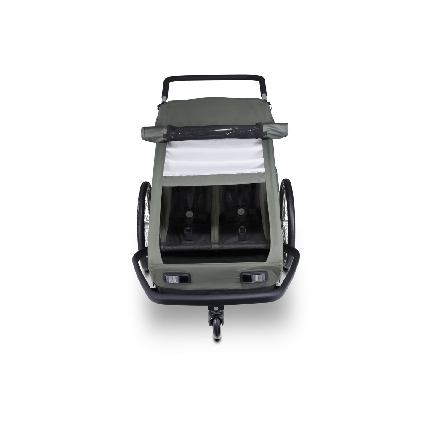 Croozer Kid Ellma 2 Fahrradanhänger - Zweisitzer Moss Green