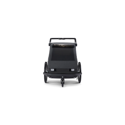 Croozer Yuuna Kid - modularer Fahrradanhänger & Buggy 2 in 1 | Moonlight Black | AirPad Federung