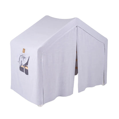 MeowBaby großes Kletterhaus, faltbar, graublaues Haus (112x61x94cm)