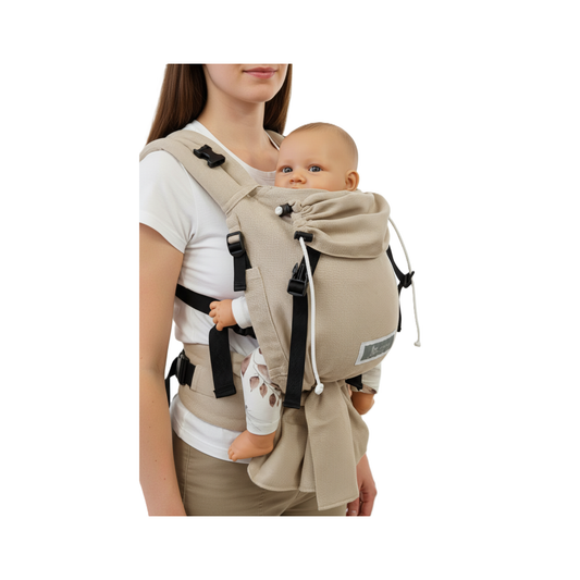 Talemo Babytrage ab Geburt - Ergonomische Half-Buckle Trage aus Baumwolle