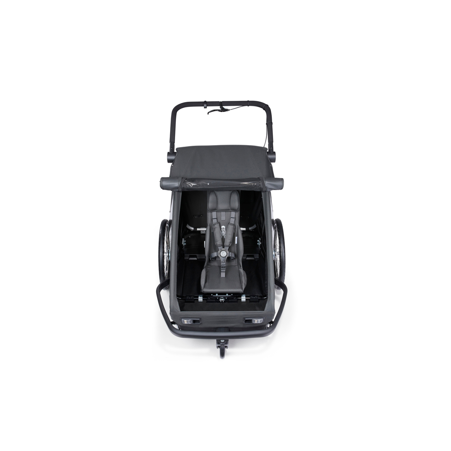 Croozer Yuuna Kid - modularer Fahrradanhänger & Buggy 2 in 1 | Moonlight Black | AirPad Federung