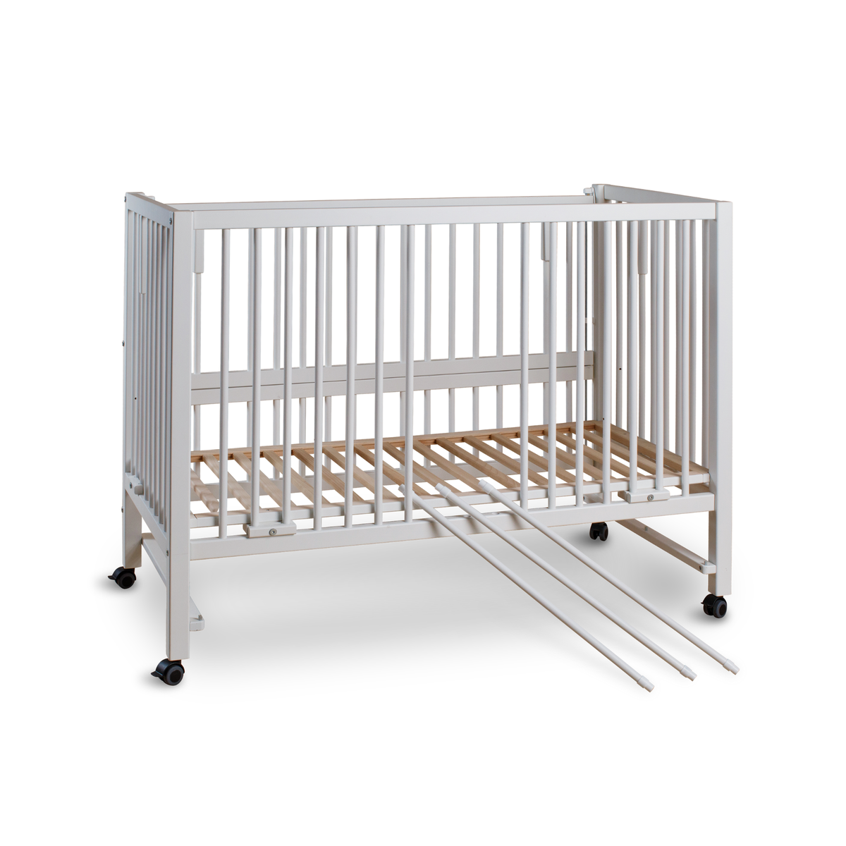 Beistell- und Babybett tiSsi HAJO - 120x60 cm Mitwachsendes Kinderbett Massivholz