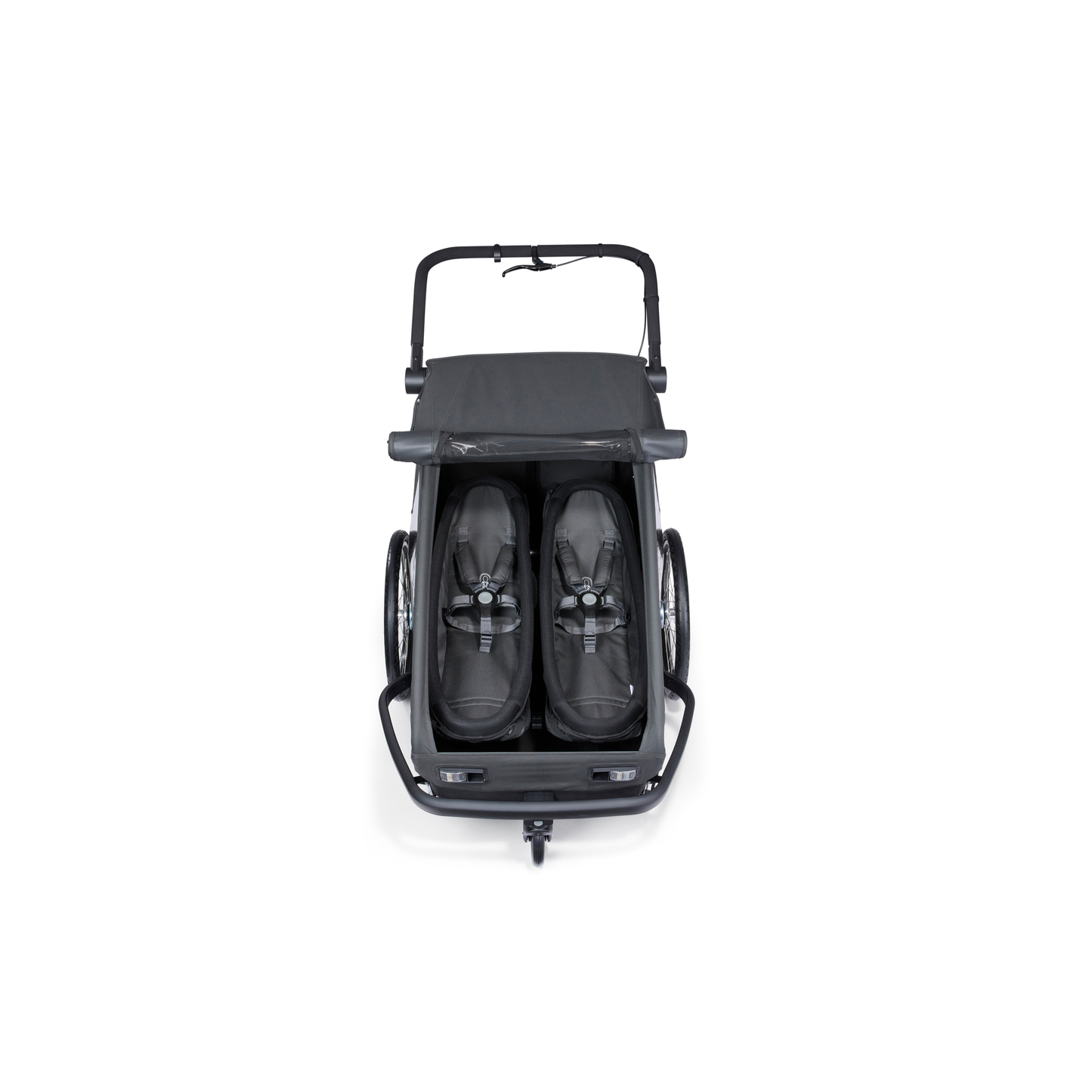 Croozer Yuuna Kid - modularer Fahrradanhänger & Buggy 2 in 1 | Moonlight Black | AirPad Federung