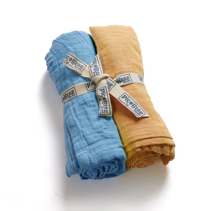 Baby Moltontücher Musselin „Pic Bear“ - 2 Stück