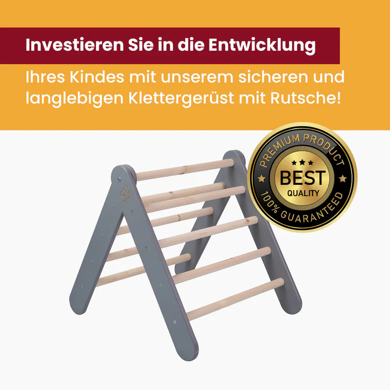 MeowBaby Montessori Kletterdreieck Pikler 60x61cm