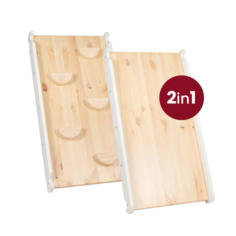 MeowBaby Kletterdreieck mit Rutsche aus Holz 60x61cm