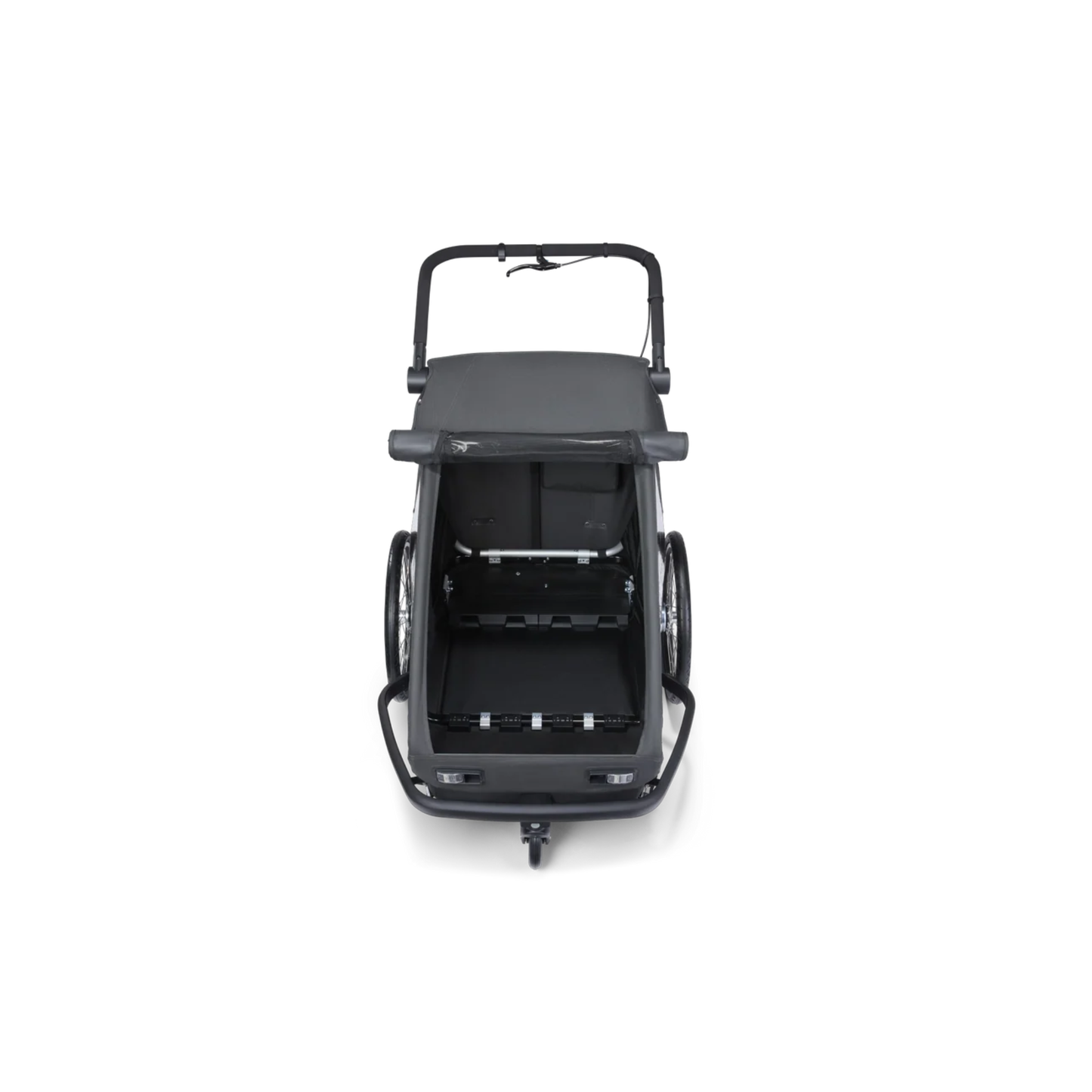 Croozer Yuuna Kid - modularer Fahrradanhänger & Buggy 2 in 1 | Moonlight Black | AirPad Federung