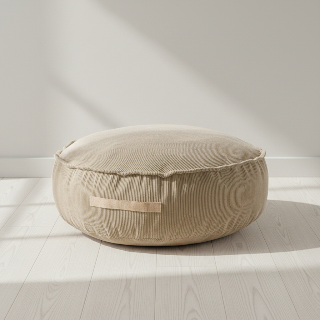 MeowBaby Sitzpouf Rund Premium Cord