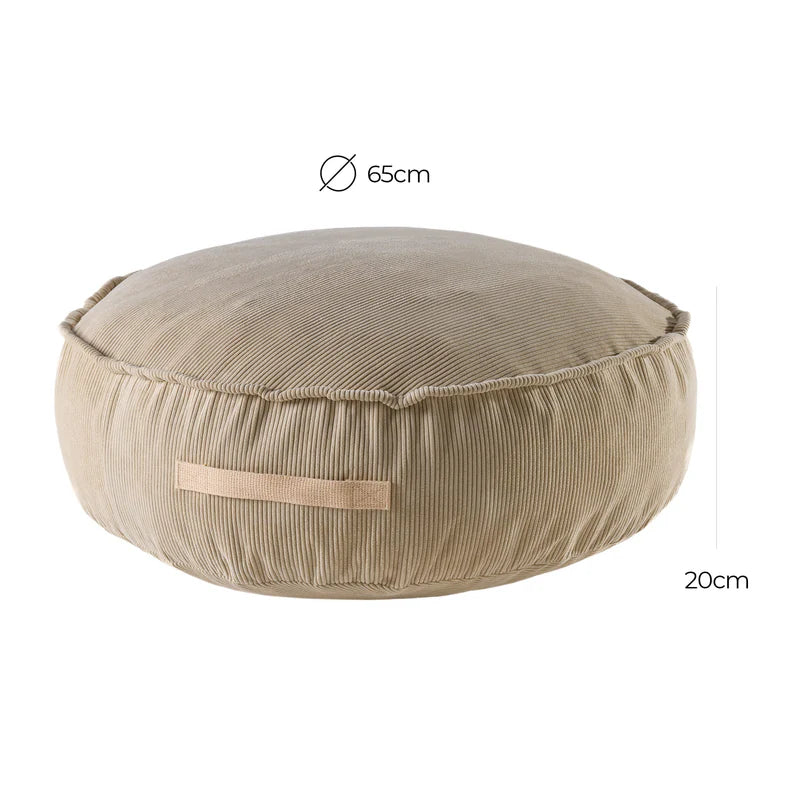 MeowBaby Sitzpouf Rund Premium Cord