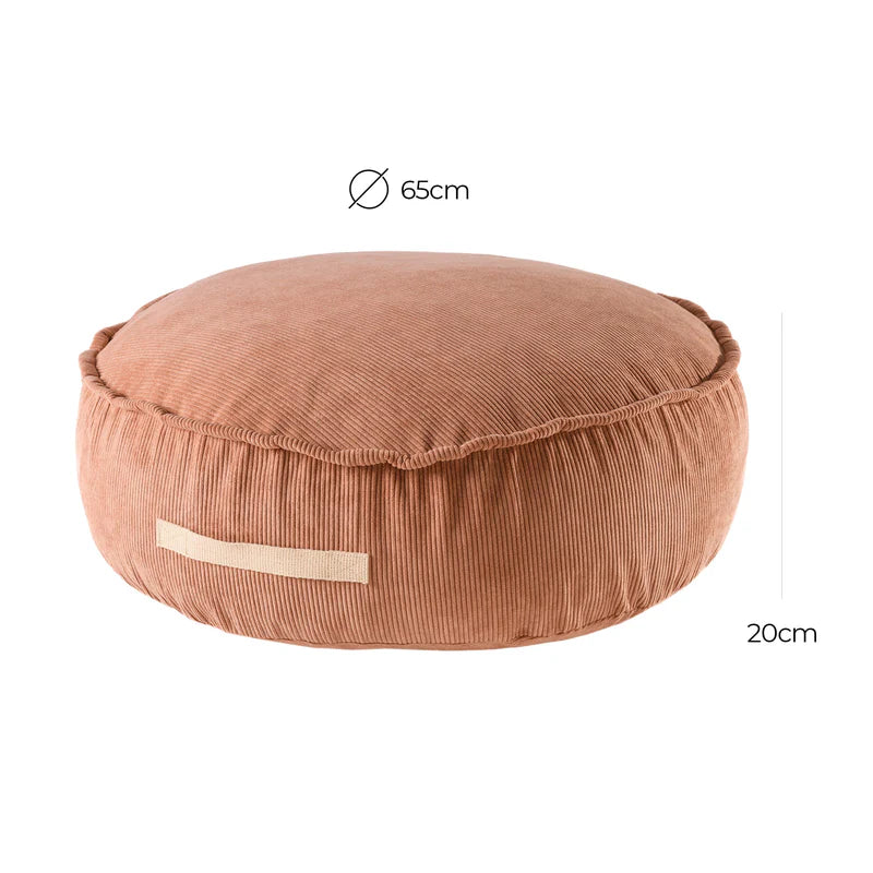 MeowBaby Sitzpouf Rund Premium Cord
