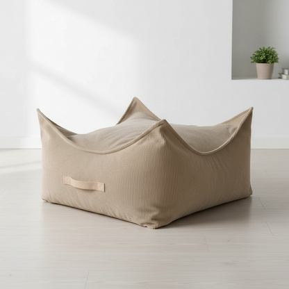 MeowBaby Sitzpouf Quadratisch Premium Cord