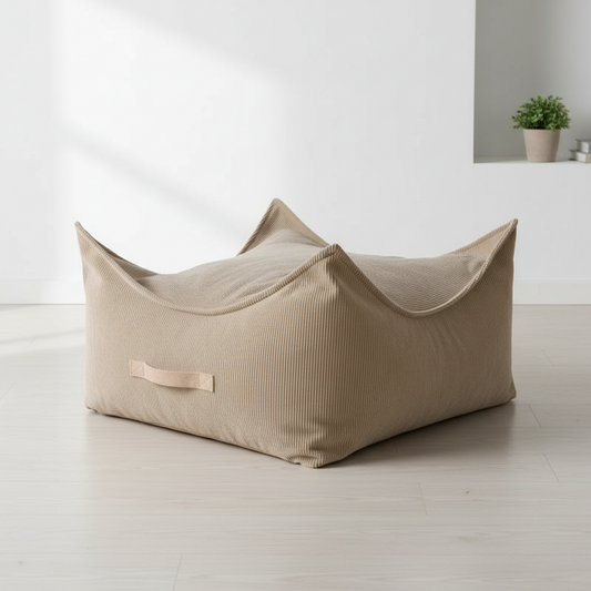 MeowBaby Sitzpouf Quadratisch Premium Cord